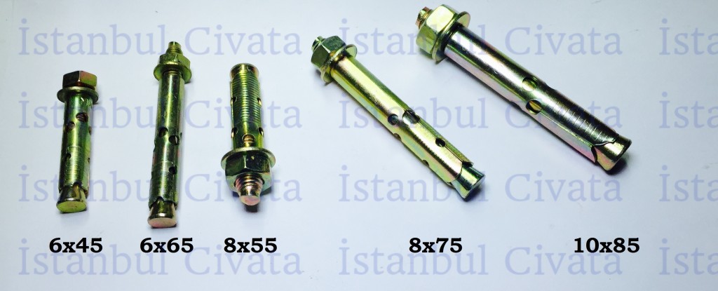 sac gömlekli çelik dübel